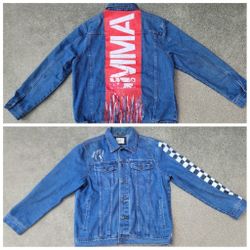 Vtg Oscar Jeans Custom Hand Painted Denim Jacket
