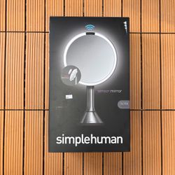 simplehuman 8” Round LED Sensor Mirror with 5x and 10x Magnification $75