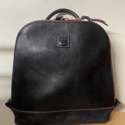 Dooney & Bourke Black Leather Zip-Up 