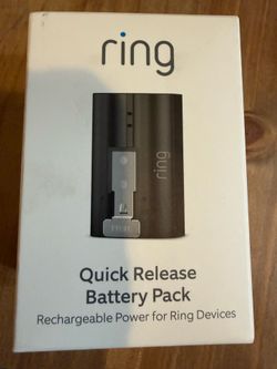 Ring Quick Release Battery Pack