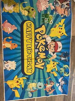 Pokemon Birthday Banner