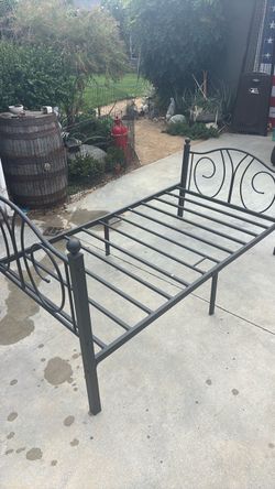 Black Metal Twin Bed Frame