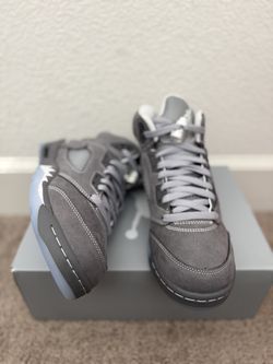 Jordan 5 Wolf Grey GS Size 7Y
