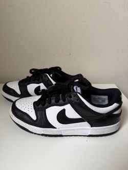 Nike Dunk Low Black/White Sneakers – Youth Size 5Y – Good Condition