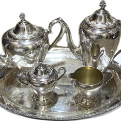 Antique 1940s Silver Tea & Coffee Set - Rogers & Brothers