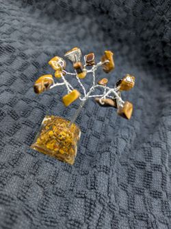 2" Tigers eye crystal tree
