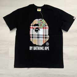 Bape X Burberry Tee Size M