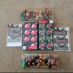 Red & Green Christmas Ornaments 