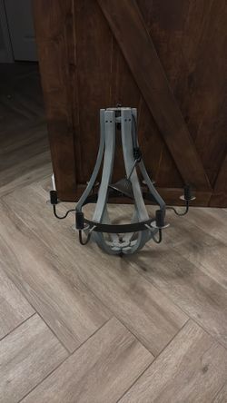 Grey Chandelier Gray Rustic 