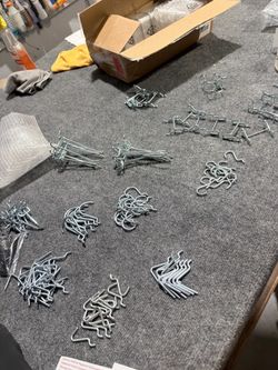 Assorted Metal Pegboard Hooks Set