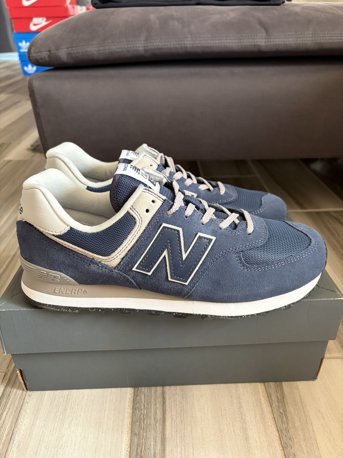 Men’s New Balance 574 Core Shoes - Blue White - Size 11 for Sale in ...