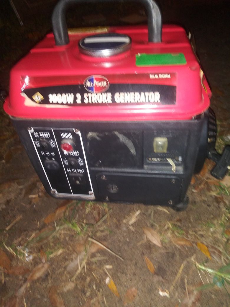 1000Watts 2 stroke generator