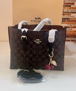 Medium size dark brown purse for women