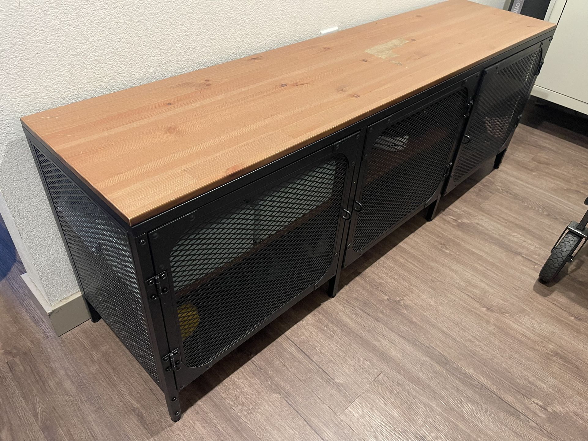 Metal & Wood Shelving Unit - IKEA, FJÄLLBO