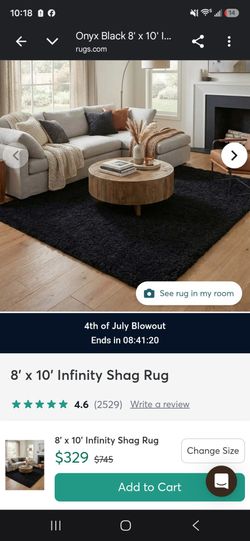 Shaggy rug