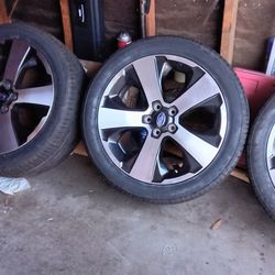 225/45/R17 fullway tires brand new on 17" 5x100 wheels