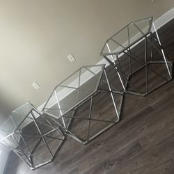 Silver tables for living room or overall home decor