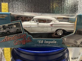‘58 White Impala 1:18 Scale Die Cast Metal