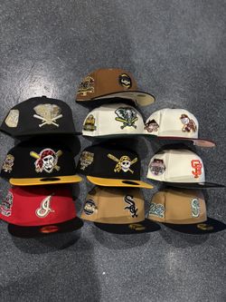 New Era Fitted Hats 7 1/8