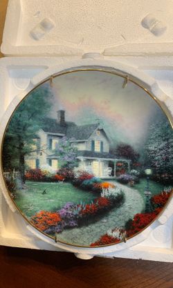 Home Sweet Home Collector Plate - based on the original work of Thomas Kinkade