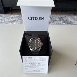 Citizen Eco-Drive Men's Sport Casual Black Polyurethane Strap Watch 43mm