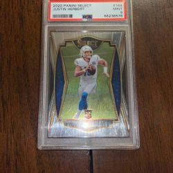 Justin Herbert 2020 Panini Select PSA 9