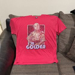 Size,XL. I Am Golden Star Wars T-Shirt.