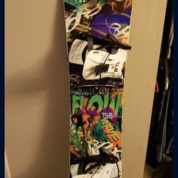 flow snowboard and flow bindings... With Free Boots