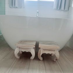 Beautiful Bathroom Stools Like New