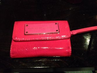 Marc Jacobs hot pink iPhone 4 phone case/wallet