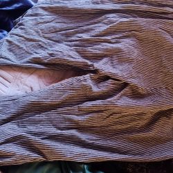 Larry Levine Black Pinstriped Capris