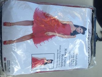 Leg Avenue Rockabilly Swing Dress with Tulle Skirt and optional straps