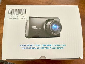 4K Dash Cam Front and Rear, 64G SD Card,2160P+1080P FHD Dual Dash Camera for Cars,176°+160° Wide Angle,3.2'' IPS Screen Dashcam,Loop Recording,G-Senso