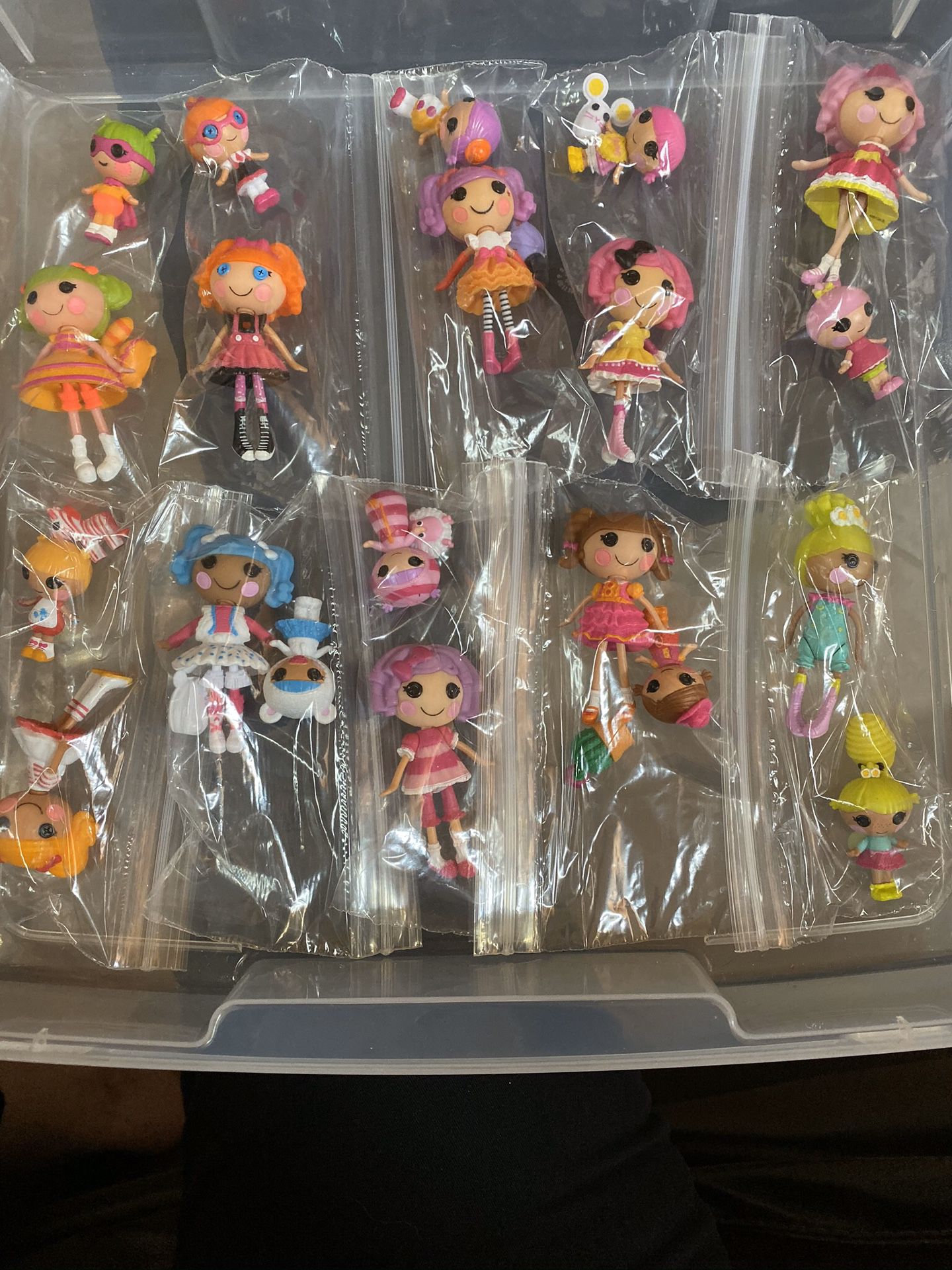 Lalaloopsy collection of sisters. 10 sets total bagged and separated with their pet.