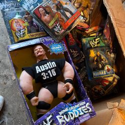 Wwf wwe Action Figures Stone Cold  The Rock 