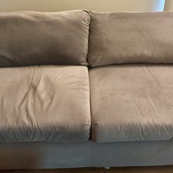 Love Seat Sofa & Armchair Set - Gray