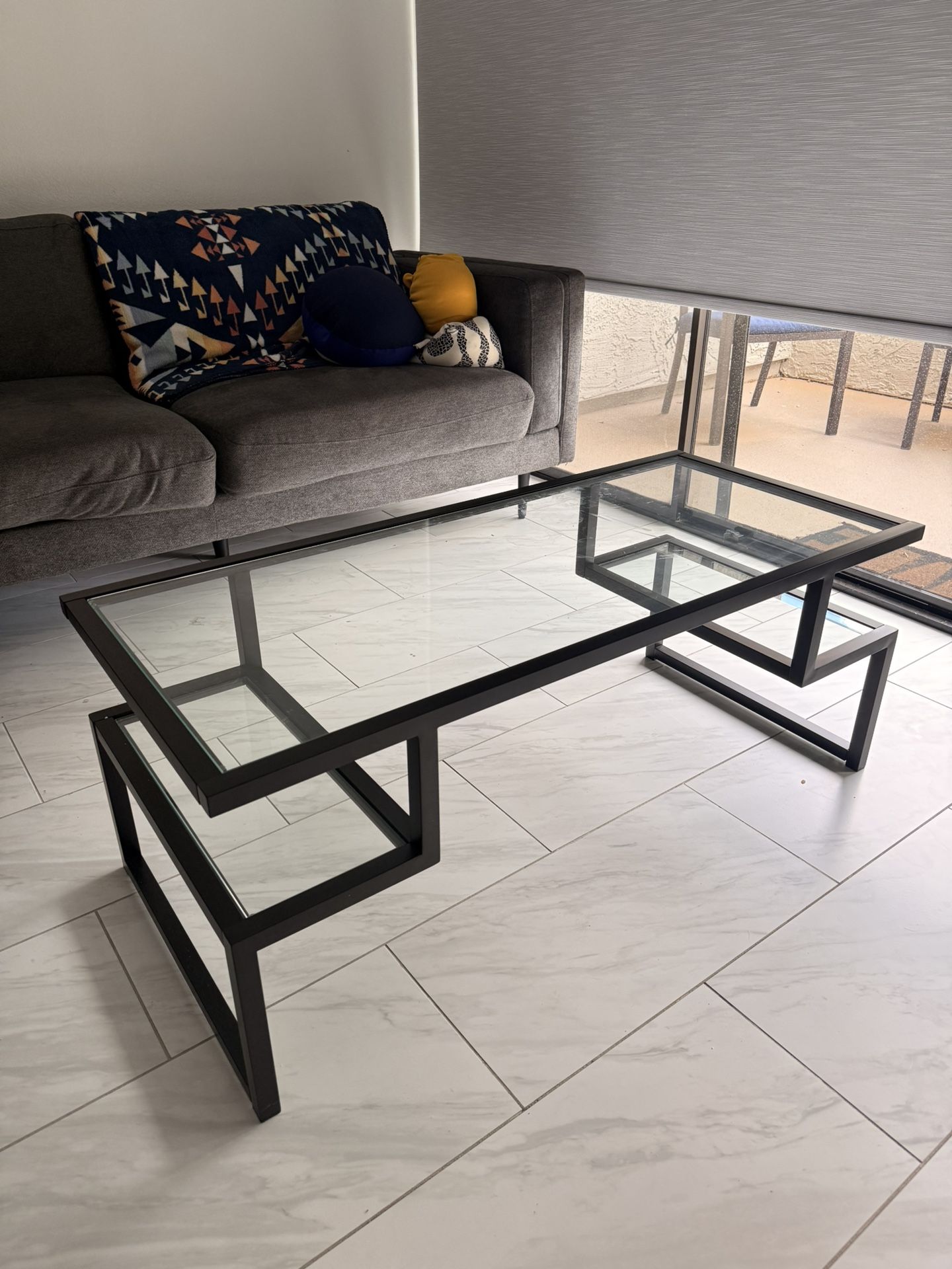 Glass Coffee Table & Side Glass Table. Moving Sale