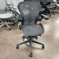 Herman Miller Aeron Remastered Size B with Rear Tilt Lock, Adjustable Arms, and Lumbar! W/ Warranty!
