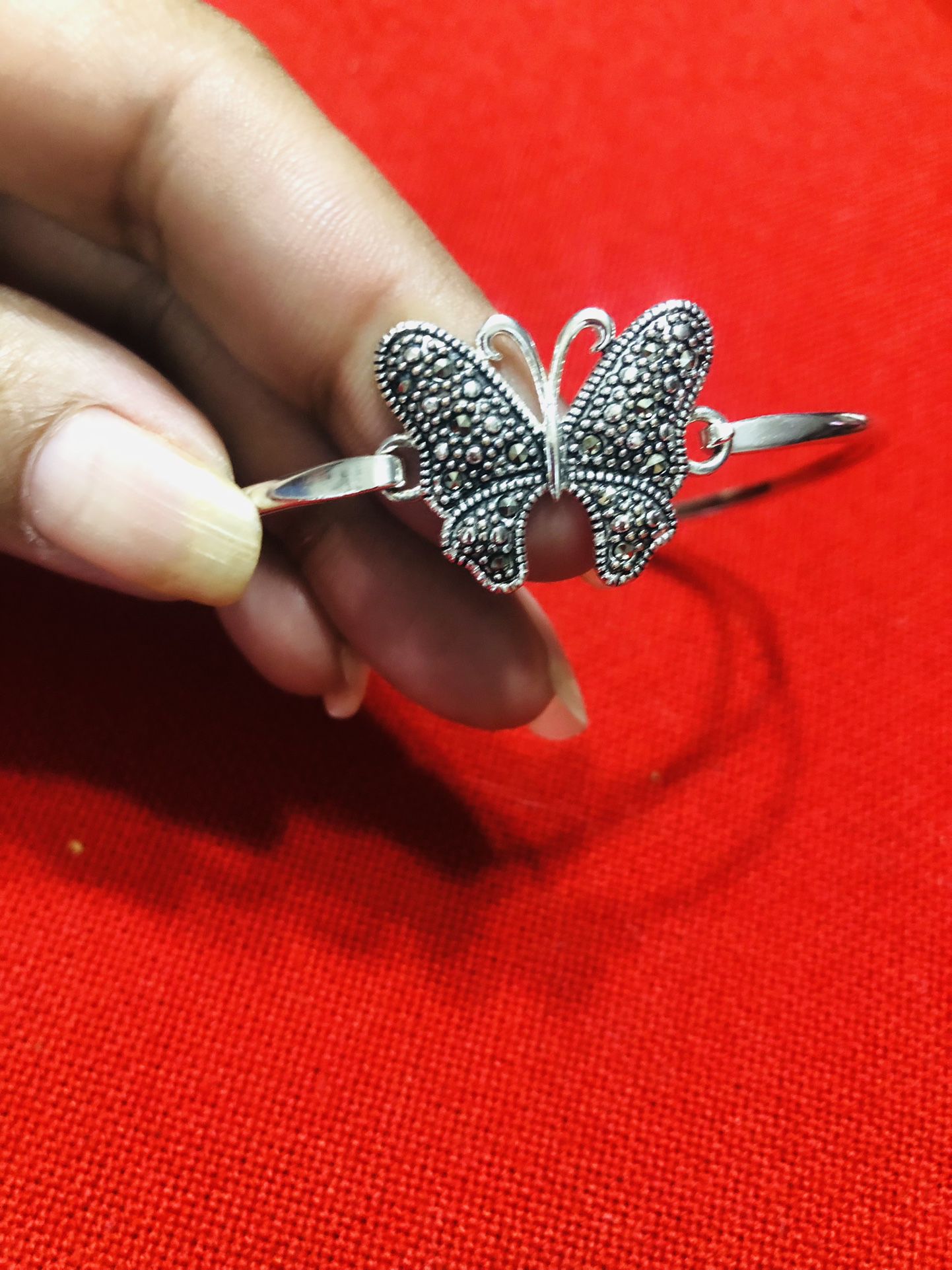 Sterling Silver Butterfly Bracelet 