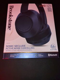 Blue Brookstone Noice Cancellation