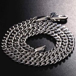 New 5mm Stainless Steel Cuban Link Chain