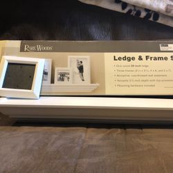 Ledge shelf and frame