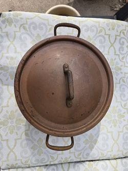 Vintage FRENCH Copper Stock Pot