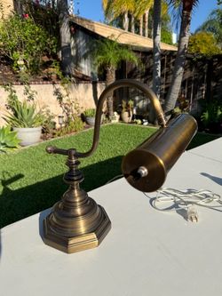 14” Vintage Brass Bankers Lamp Piano Lamp Table Lamp Desk Lighting Home Decor