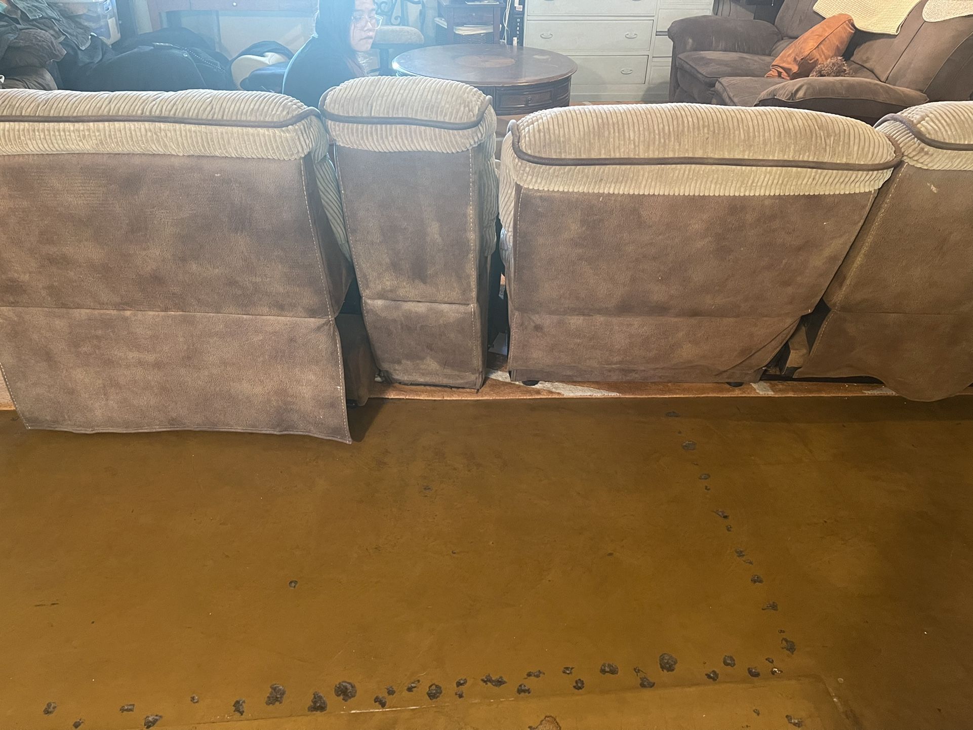 $100 Selling fully weighted electric piano with pedals brown microfiber reclining loveseat brown microfiber and leather recliner twin size bed wi with