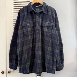 Vintage LL BEAN Flannel Long Sleeve Shirt Size XL