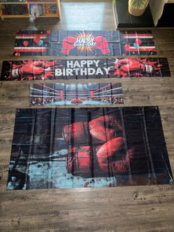 Boxing birthday banners