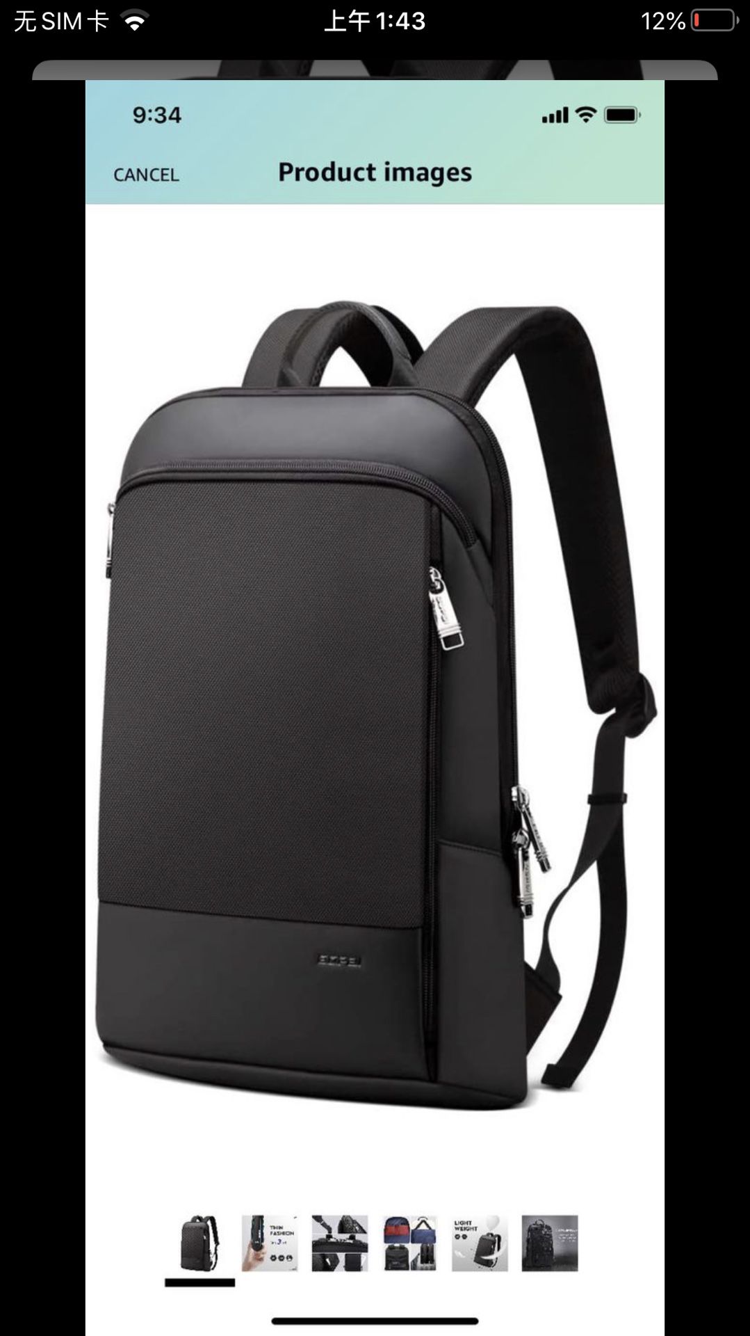 15 inch Super Slim Laptop Backpack Men Anti Theft Backpack Waterproof College Backpack Travel Laptop Backpack for Men Business Laptop Backpack Casual