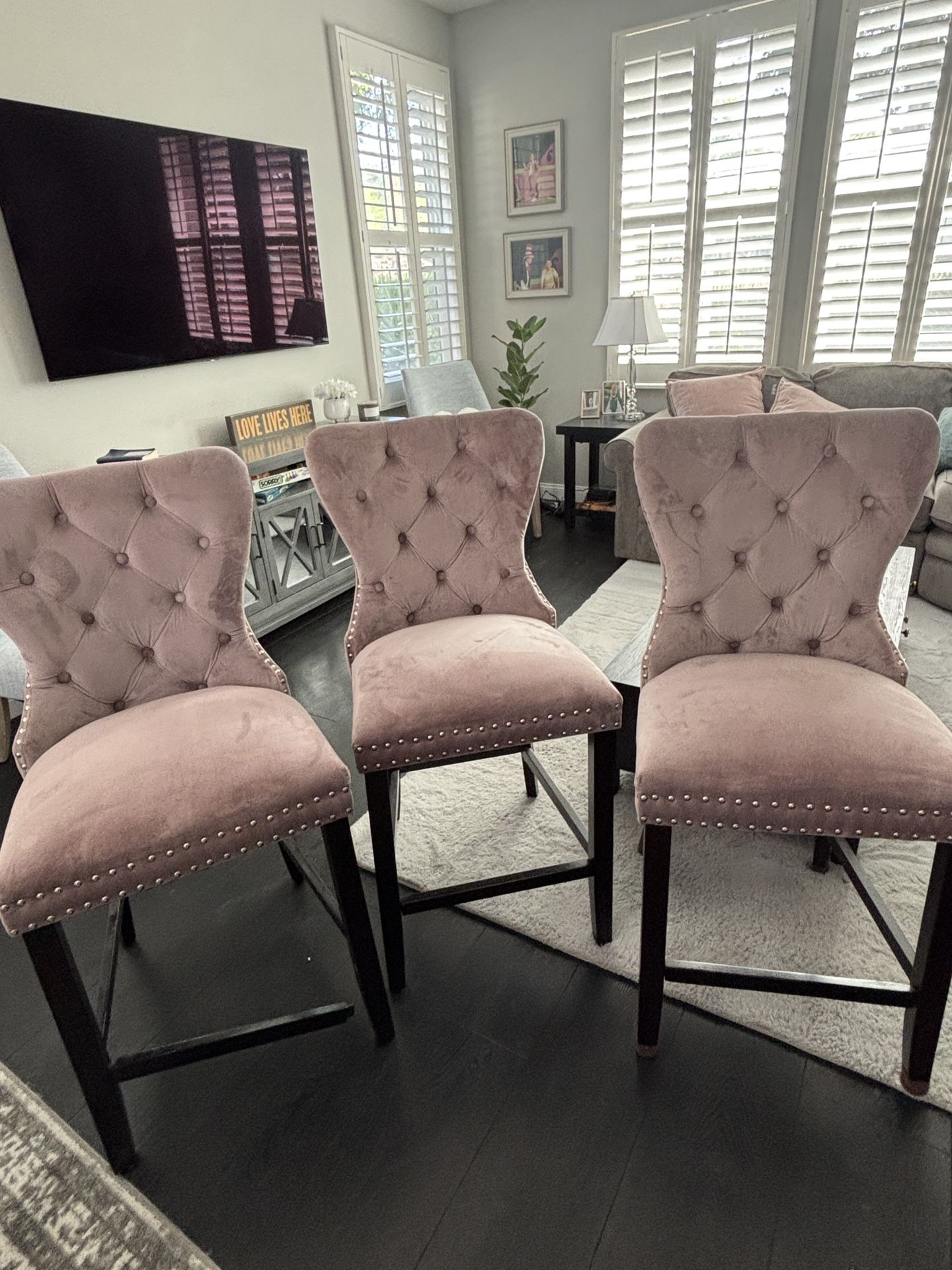 Costigan 26.5" Counter Stool - Pink