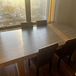 Dining Table & 4 Chairs